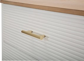 Dizajnová komoda Gerlinde 78 cm biela