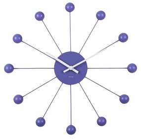 Karlsson 5977PU dizajnové nástenné hodiny fialová, pr. 40 cm