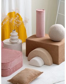 Hnedé menčestrové penové ihrisko 75x49x37 cm Rainbow Montessori – Wigiwama