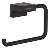 Držiak toaletného papiera Hansgrohe AddStoris vo farbe matná čierna 41771670, 1 ks