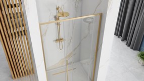 Rea Solar Gold, posuvné sprchové dvere 100 x 195 cm, 6mm číre sklo, zlatý profil, REA-K6547