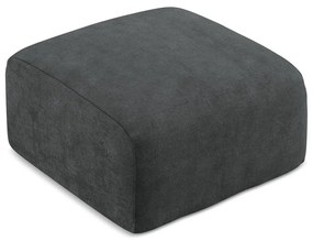 Tmavosivá ženilková podnožka Leila – Makamii