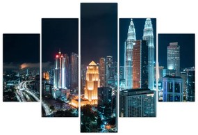 Obraz - Noc v Kuala Lumpur (150x105 cm)