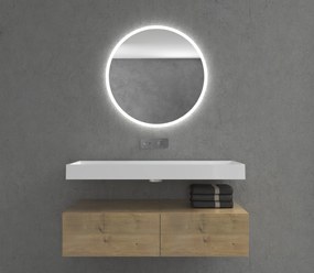 CERANO - Umývadlo z liateho mramoru Vita - nástenné aj na dosku - biela matná - 100x46 cm, CER-CER-8050BD6936