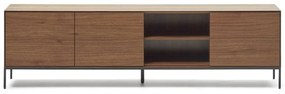 TV stolík v dekore orecha v prírodnej farbe 195x55 cm Vedrana – Kave Home