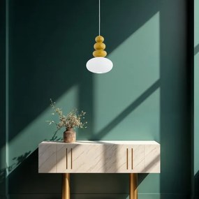 Argon 8821 - Luster na lanku DIEGO 1xGU10/5W/230V biela/hnedá