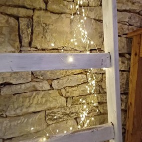 DECOLED Svetelná reťaz LED, 20 x 3 m, teplá biela, 600 diód