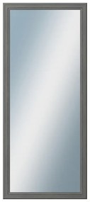 DANTIK - Zrkadlo v rámu, rozmer s rámom 60x140 cm z lišty STEP tmavošedá (3021)