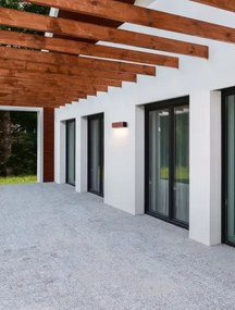 Vonkajšie nástenné svietidlo Brown čierna
