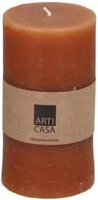 Stĺpiková sviečka Arti Casa, oranžová, 7 x 13 cm