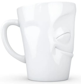 Biely spokojný porcelánový hrnček s uškom 58products, objem 350 ml