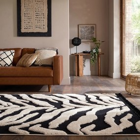 Čierno-biely koberec 160x230 cm Esra Zebra – Flair Rugs
