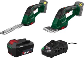 Parkside®  Aku nožnice na trávnik a živý plot 20 V Pags 20-Li A1 + Akumulátor 20 V/4 Ah + Rýchlonabíjačka 20 V/4,5 A  (800012780)