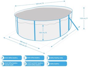 Marimex | Bazén Marimex Orlando Premium DL 3,66 x5, 48 m bez príslušenstva - motív GRAPHIT | 10303045