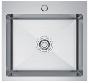 Erga HD, 1-komorový oceľový drez 480x450x210 mm, oceľová, ERG-MLS-HD4845