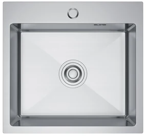 Erga HD, 1-komorový oceľový drez 480x450x210 mm, oceľová, ERG-MLS-HD4845