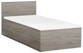 Posteľ SOFIA 90 x 200 cm, dub hľuzovka Rošt: S lamelovým roštom, Matrac: Matrac COCO MAXI 20 cm