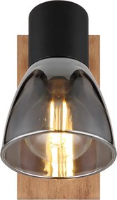 Nástenná lampa Claude, čierna