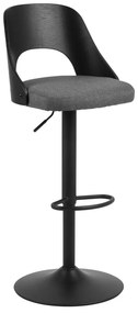 Tmavosivé barové stoličky v súprave s nastaviteľnou výškou 2 ks (výška sedadla 84 cm) Lucy – Actona