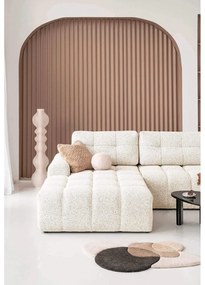 Krémová rozkladacia modulárna rohová pohovka s úložným priestorom (ľavý roh) Lulu – Miuform