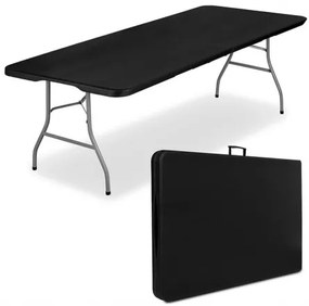 Sammer Rozkladací cateringový stôl v čiernej farbe 180 x 74 x 73,5 cm SC-180 cierny