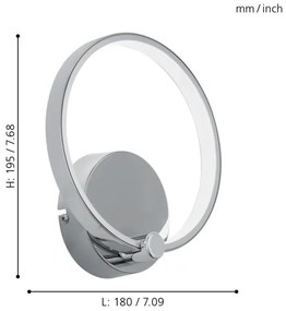 Eglo 95768 - LED nástenné svietidlo LASANA LED/5W/230V