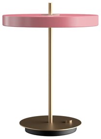 Ružová LED stolová lampa so stmievačom s kovovým tienidlom (výška 41,5 cm) Asteria Table – UMAGE