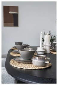 Sivé taniere z kameniny v súprave 4 ks ø 27 cm Selma – House Nordic
