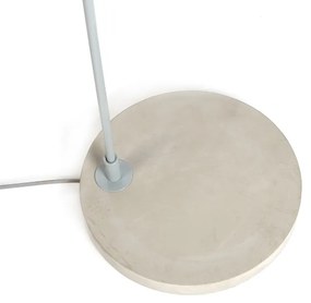 Moderná oblúková lampa so sivým tienidlom - Bend