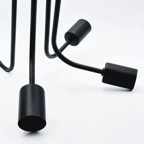 Prisadený luster TRINITY 5xE27/15W/230V čierna