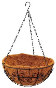 Závesný kvetináč s kokosovou vložkou 30x30x15 ES33003