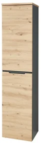 Kancelářská knihovna Brego 05 45 cm grafit/dub Artisan