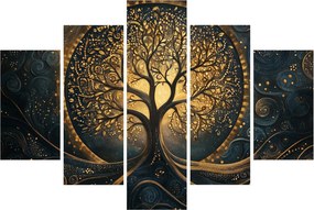 Obraz – Strom so zlatou aurou (150x105 cm)