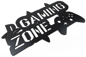 Veselá Stena Drevená nástenná dekorácia Gaming zone čierne
