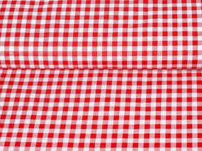 Biante Detské bavlnené posteľné obliečky do postieľky Sandra SA-056 Červeno-biele kocky Do postieľky 90x140 a 50x70 cm