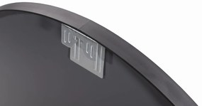 Čierne nástenné okrúhle zrkadlo LEOBERT - rôzne veľkosti Priemer zrkadla: 80 cm
