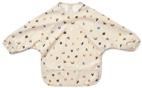 Nepremokavý podbradník s rukávmi Liewood Merle: Alphabet sandy