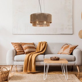 Toolight Toolight, závesné svietidlo 3xE27, APP1837-1CP, čierna-hnedá, OSW-00642