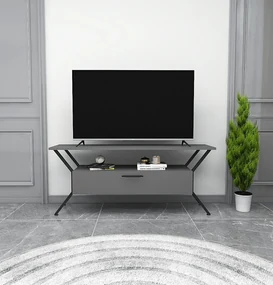 TV stolík/skrinka Tarza (Antracit + Čierna). Akcia -17%. Vlastná spoľahlivá doprava až k Vám domov. 1072863