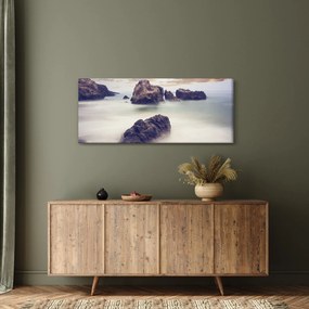 Obraz útesov v hmle (120x50 cm)