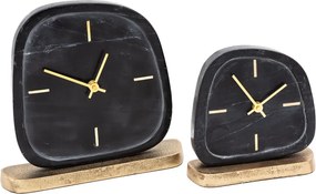 DEKORATÍVNE HODINY 107306 17X5X17CM ČIERNE