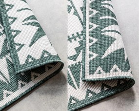 ELLE Decoration, Kusový koberec Gemini 106020 Green z kolekcie Elle – na von aj na doma, 80x150, zelená, chodba / predsieň