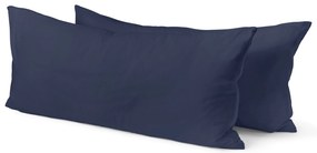 Džersejové obliečky na vankúš, 2 ks, tmavomodré