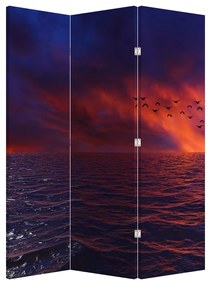 Paraván - More s vtákmi (126x170 cm)