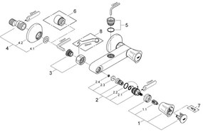 GROHE 26009001 - Sprchová batéria COSTA L DN 15 lesklý chróm