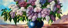 Obraz - Kytica orgovánu (120x50 cm)