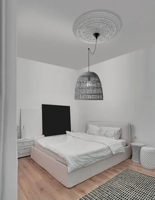 Rustikálny luster Destin 46 svetlá sivá