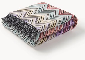 Vlnený pléd so strapcami Perseo