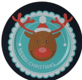 Excellent Houseware Vianočná podložka na tanier, 33 cm Vzor: Santa