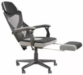 Kancelářská židle Reva černá/šedá